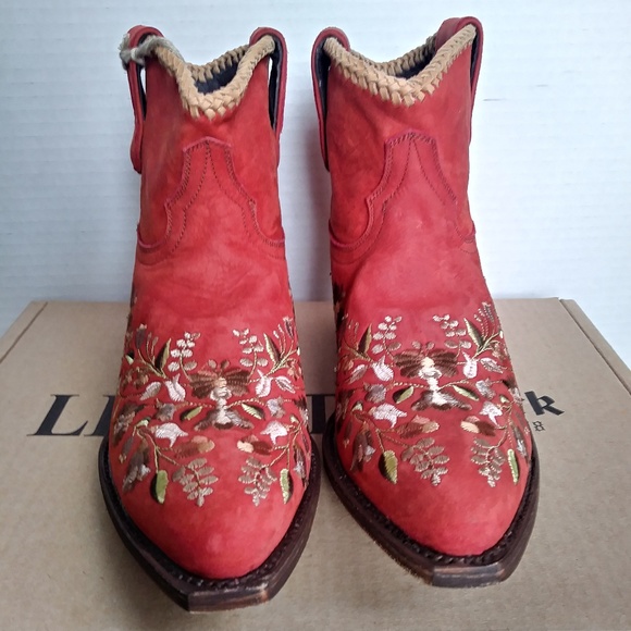 NWT Liberty Black Boots Wildflower Rust - Picture 2 of 6